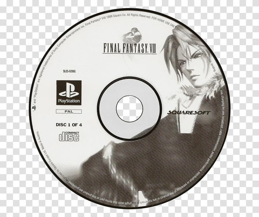 Final Fantasy Viii Details Launchbox Games Database Final Fantasy 8 Ps1 Disc Cover, Disk, Dvd, Person, Human Transparent Png