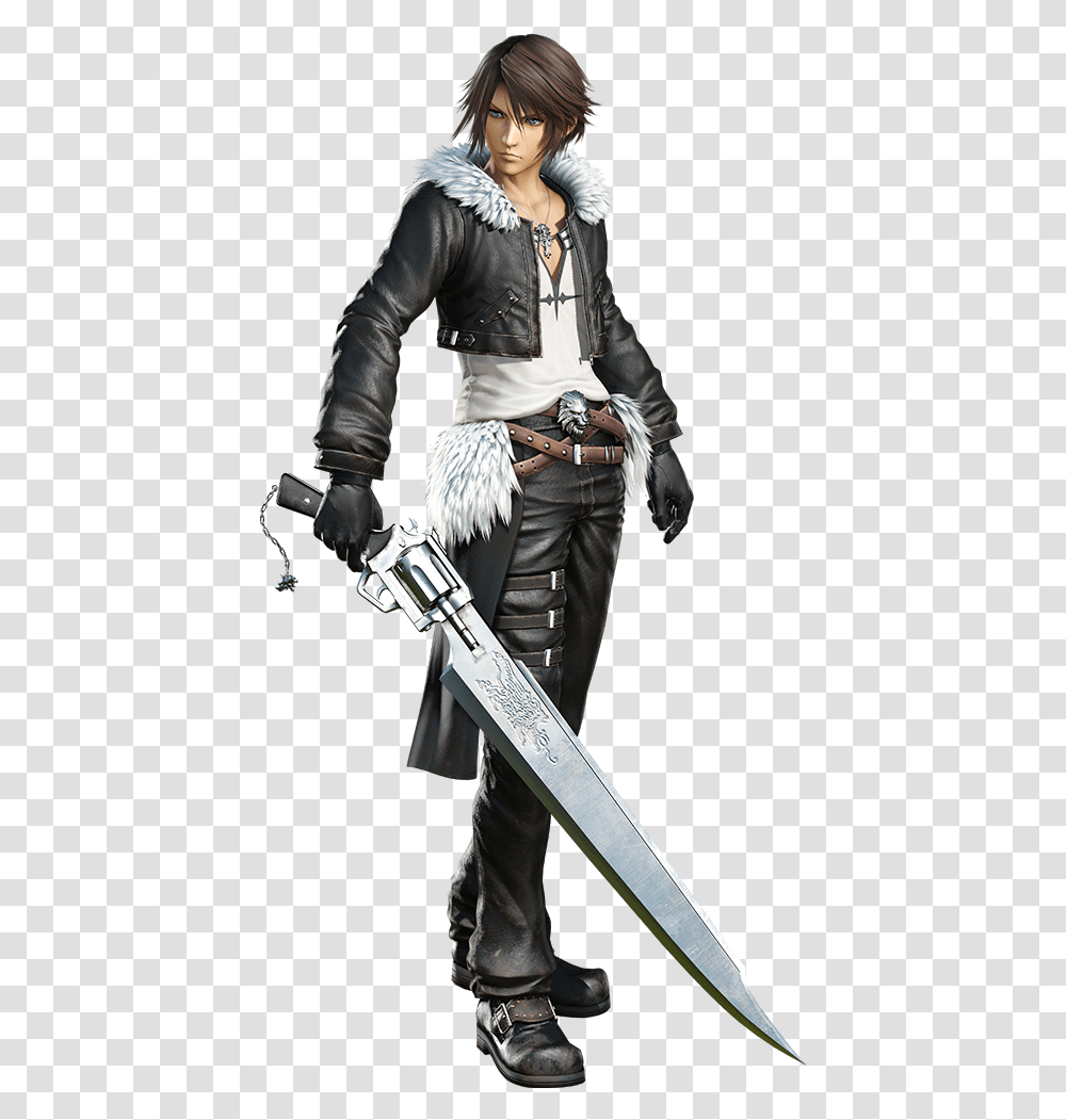 Final Fantasy Wiki Dissidia Final Fantasy Nt Squall, Person, Human, Weapon, Weaponry Transparent Png