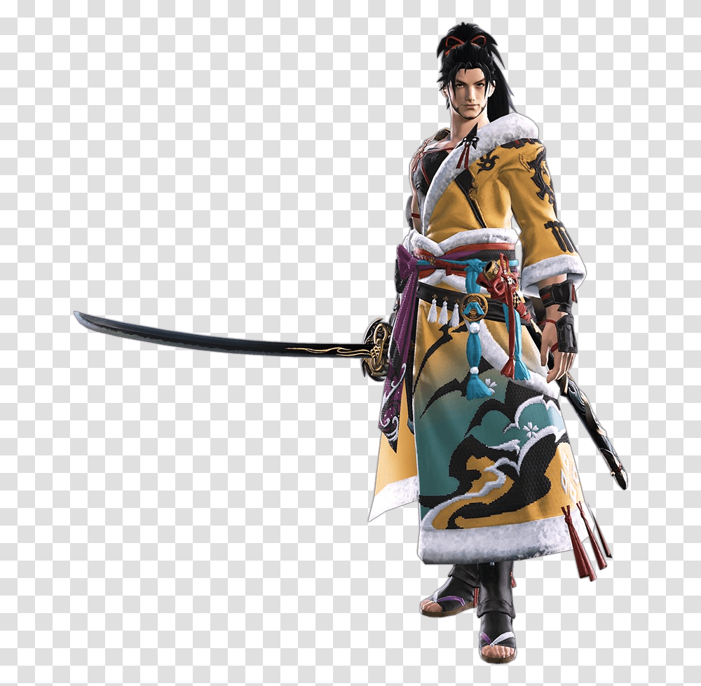 Final Fantasy Wiki Ffxiv Stormblood Hien, Person, Human, Samurai, Bow Transparent Png