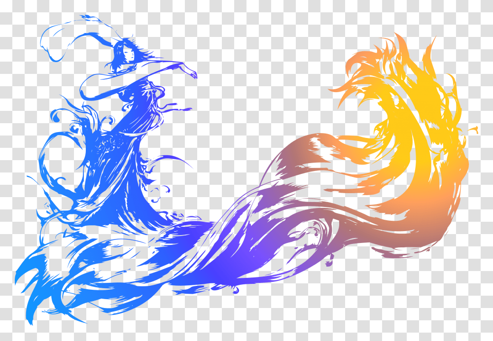 Final Fantasy X Logo, Floral Design, Pattern Transparent Png