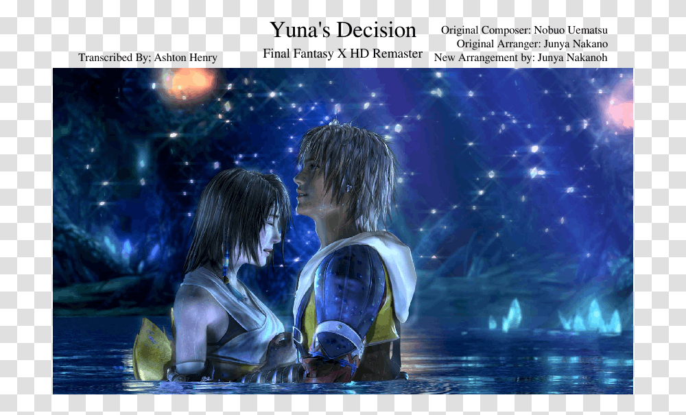 Final Fantasy X Tidus And Yuna Water, Person, Human, Helmet Transparent Png