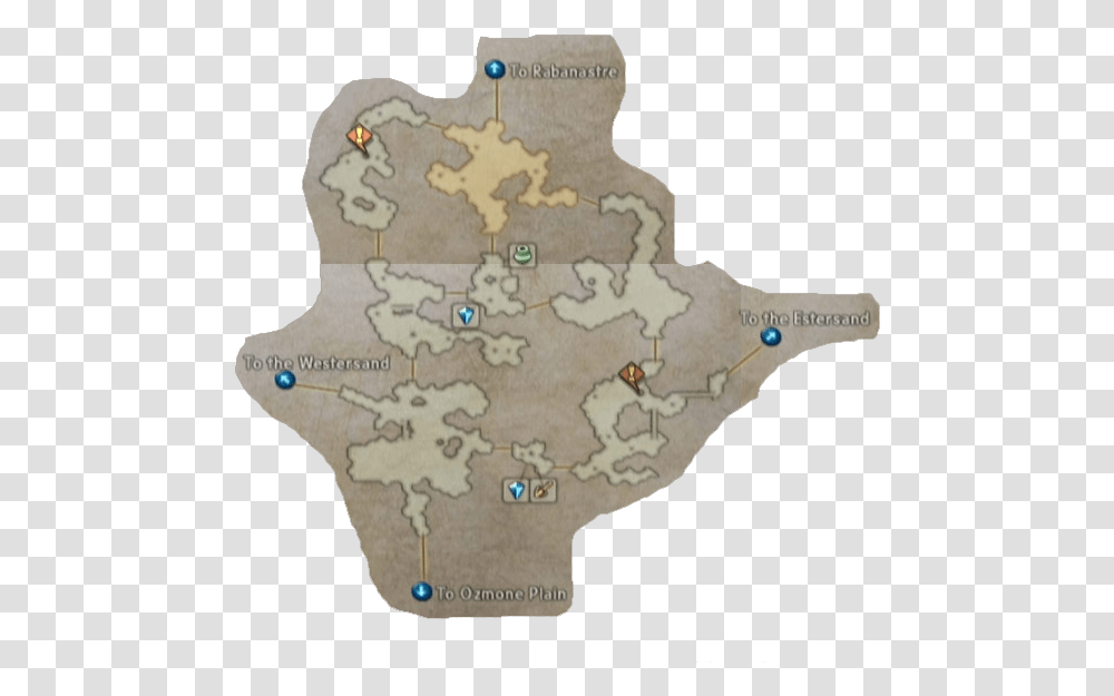 Final Fantasy Xii Giza Plataeu Dry Map Giza Plains Map, Diagram, Plot Transparent Png