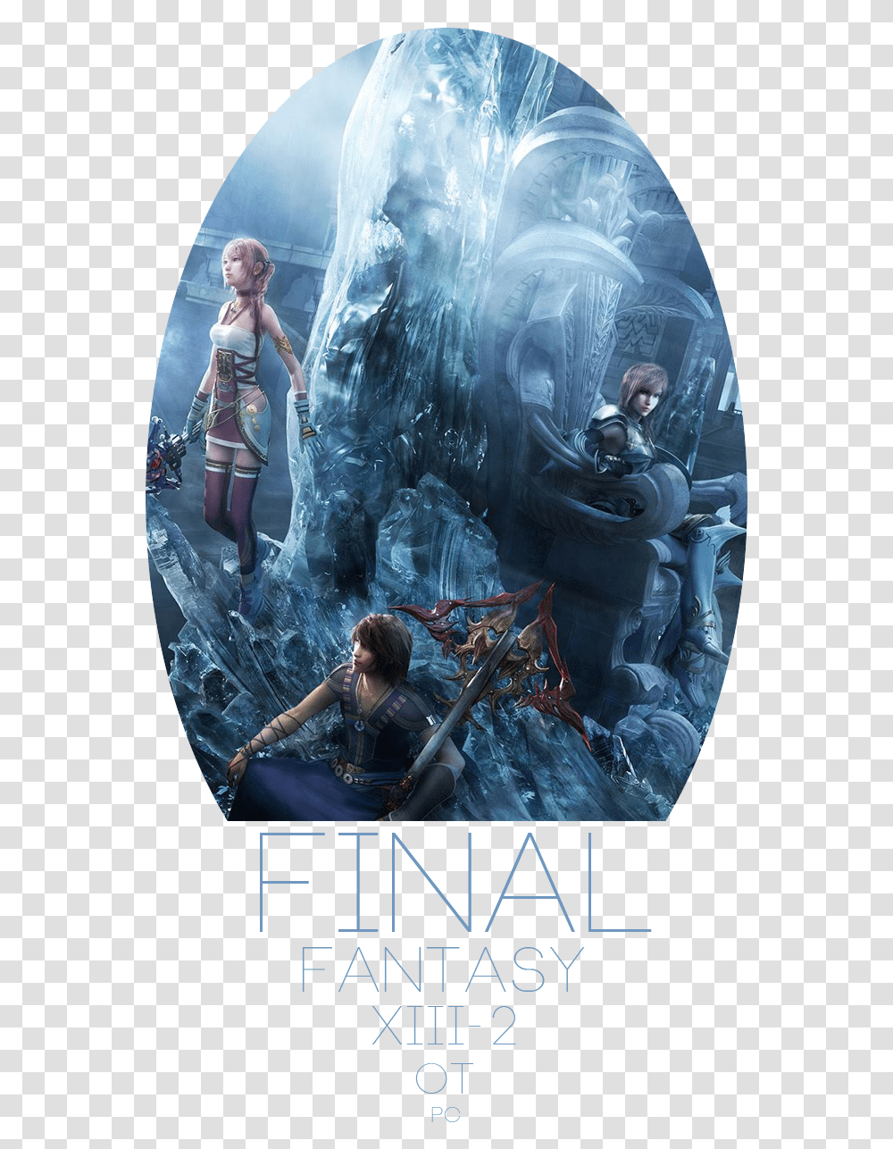 Final Fantasy Xiii 2 Pc Final Fantasy Xiii 2 Background, Person, Poster, Advertisement, Painting Transparent Png