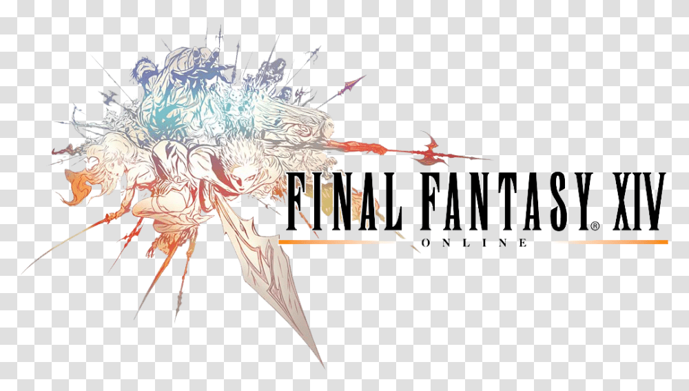 Final Fantasy Xiv Logo Final Fantasy 14 Logo, Painting Transparent Png