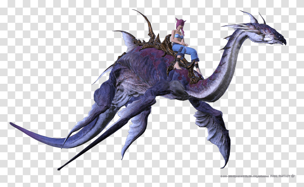 Final Fantasy Xiv Shares A Closer Look Final Fantasy 14 Syldra, Dragon, Person, Human, Dinosaur Transparent Png