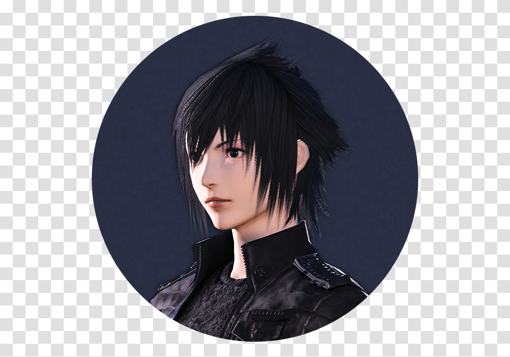 Final Fantasy Xv Collaboration Event Lucian Locks Ffxiv, Person, Human, Black Hair, Painting Transparent Png