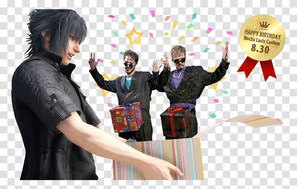 Final Fantasy Xv Noctis Birthday, Person, Performer, Paper, Leisure Activities Transparent Png