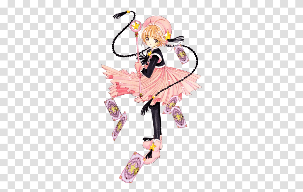 Final Pink And Black Star Costume Cardcaptor Sakura Wiki Manga Pink, Person, Performer, Dance, Leisure Activities Transparent Png