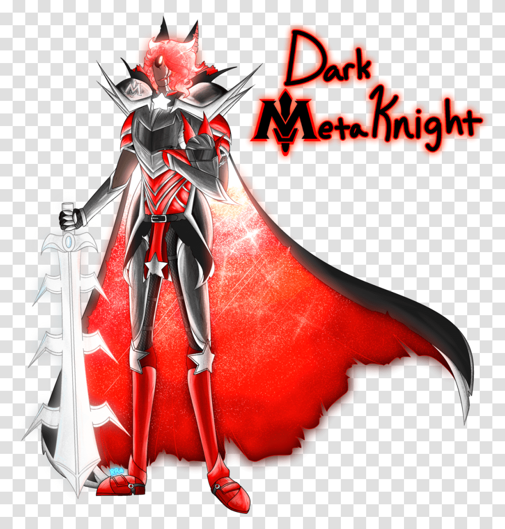 Finally Completed My New Ref Of Dark Meta Knight This Dark Meta Knight Human, Horse, Mammal, Animal, Costume Transparent Png