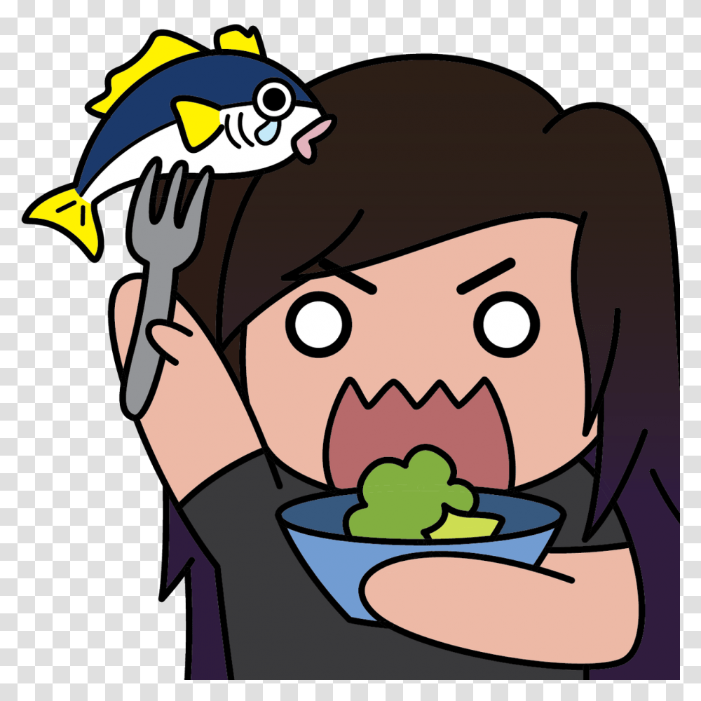 Finally Got A Chance To Work On My New Emote Yumm Eat Cartoon, Eating, Food Transparent Png