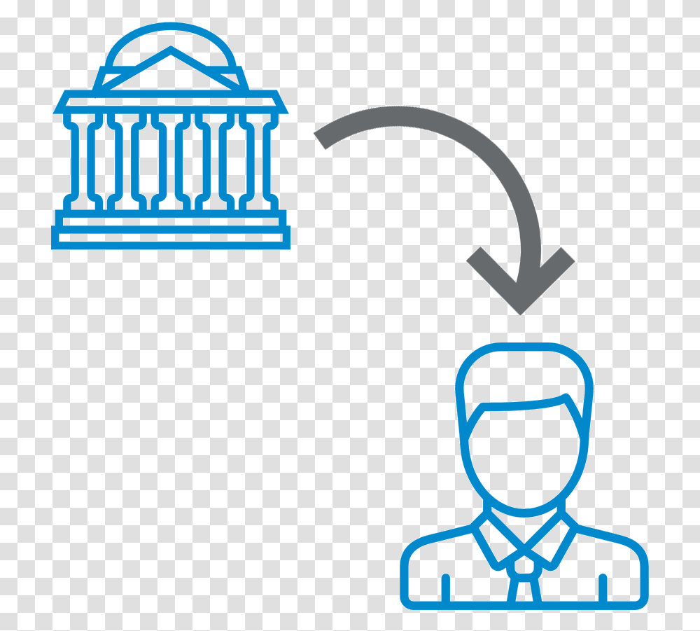 Finance Clipart Financial Institution Blue Icon, Logo, Trademark Transparent Png