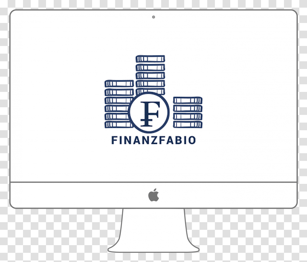 Finanz Fabio Logo Sign, Monitor, Screen, Electronics, LCD Screen Transparent Png