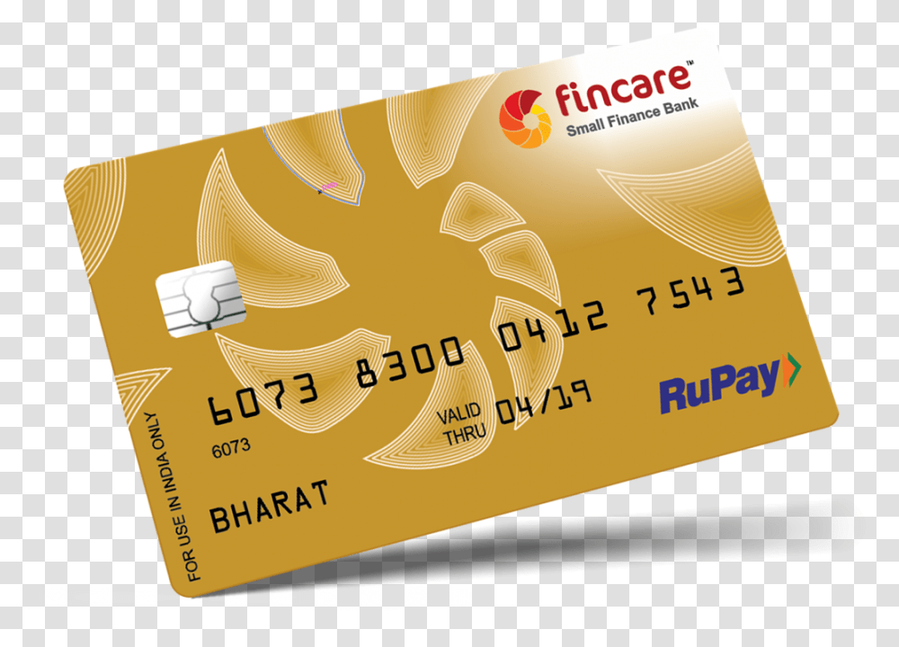 Fincare Gold Debit Card, Credit Card, Business Card, Paper Transparent Png