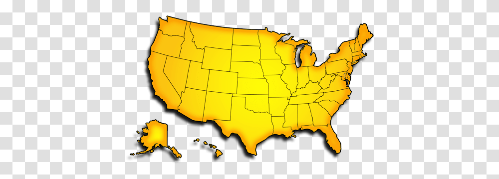 Find Crest Electronics Video Security Dealers Gold Map Of The Usa, Diagram, Plot, Atlas, Vegetation Transparent Png