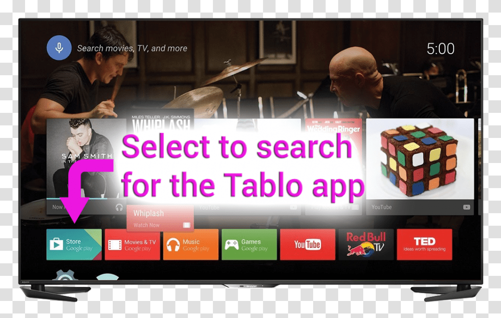 Find Download Tablo App Android Tv Smart Tv, Monitor, Screen, Electronics, Display Transparent Png
