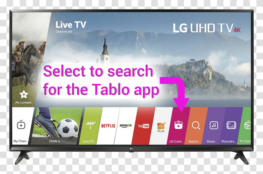 Find Download Tablo App Lg Smart Tv Televisor Lg Led 32 Smart, Soccer Ball, Football, Team Sport, Person Transparent Png