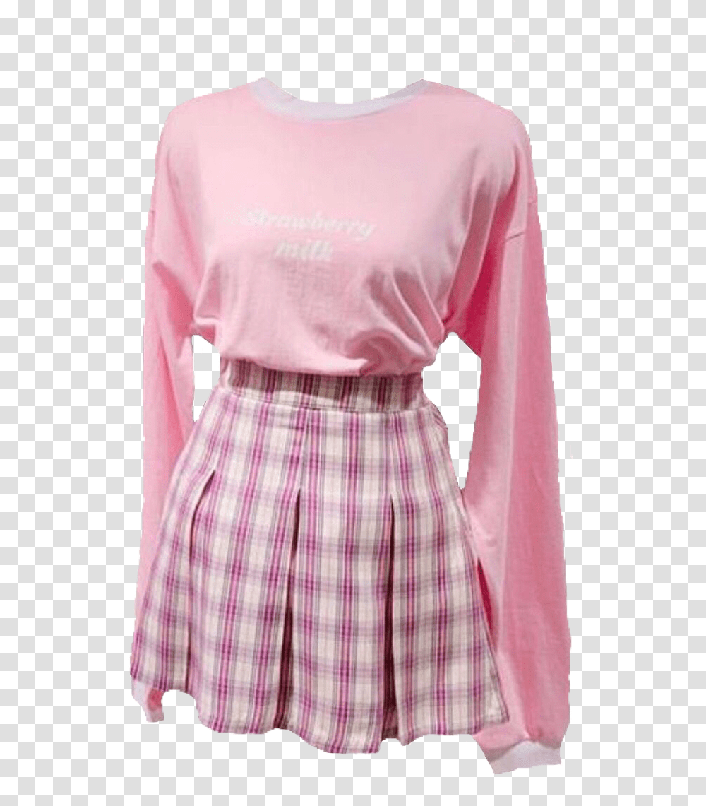Find Images And Videos About Pink Outfit And Clothes Aesthetic Clothes, Apparel, Blouse, Sleeve Transparent Png