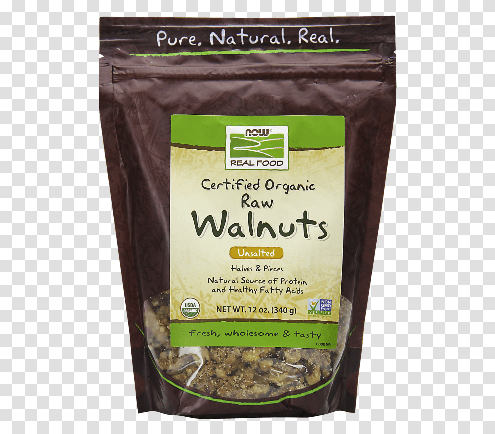 Find In Store Now Foods Walnuts Raw Organic, Plant, Vegetable, Jar, Vase Transparent Png