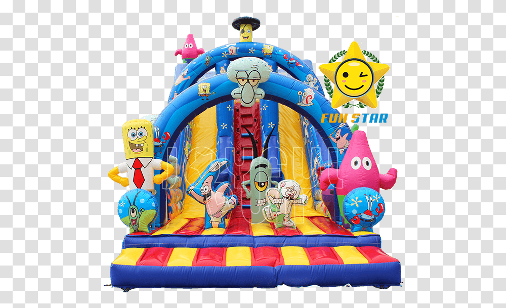 Find Quality Spongebob Patrick Star Squidward Giant Spongebob Patrick Star Fanart, Inflatable, Toy, Indoor Play Area Transparent Png