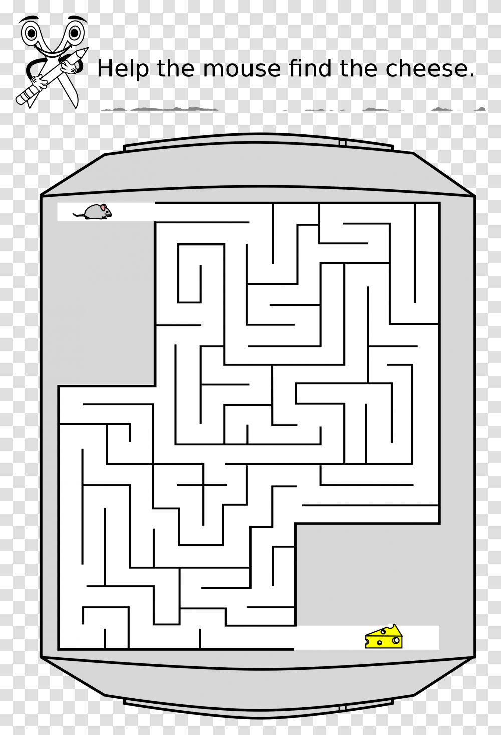 Find The Mouse, Maze, Labyrinth, Rug Transparent Png