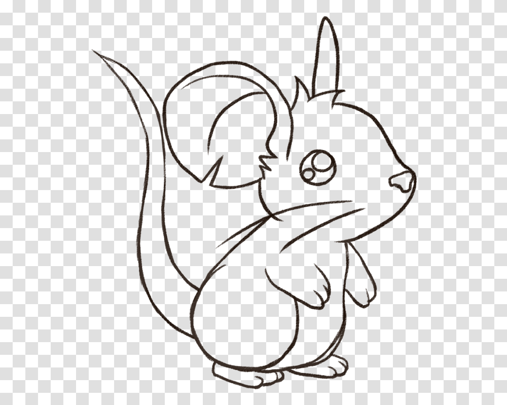 Find The Outline Here Little Mouse Coloring Page, Label Transparent Png