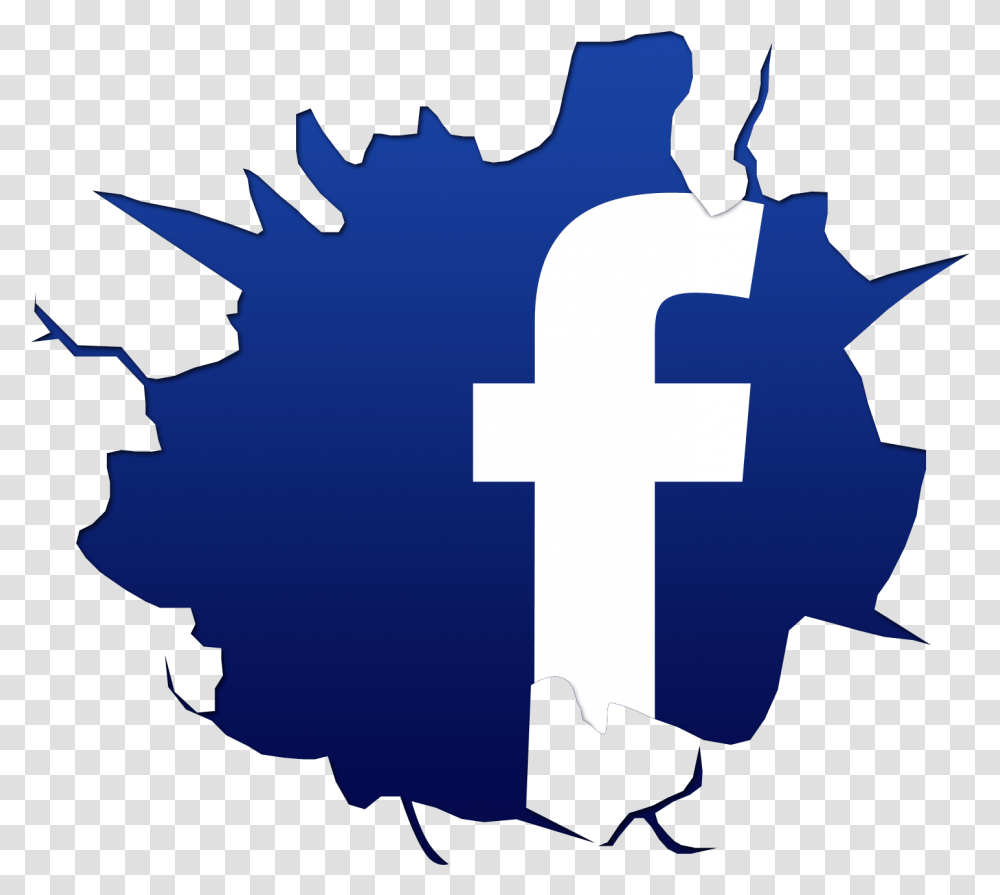 Find Us On Fb Icon Clipart Logo De Facebook, Person, Hand, Silhouette Transparent Png