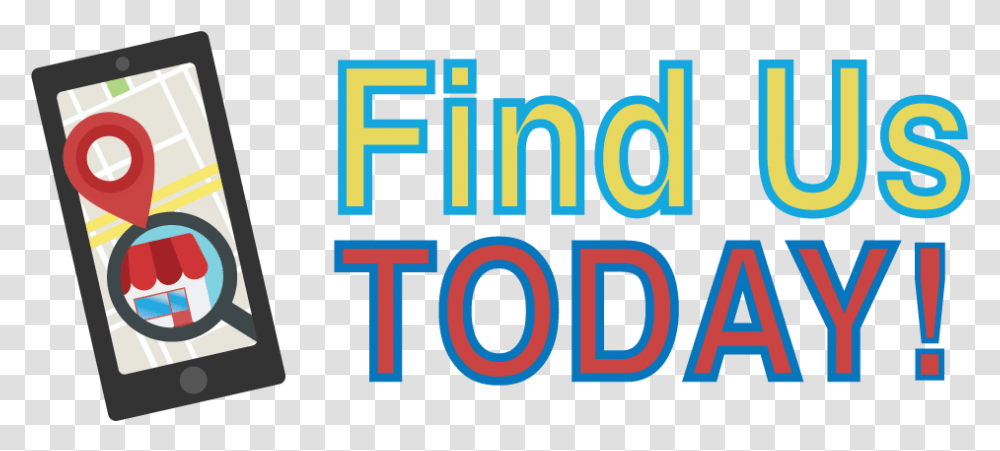 Find Us Today Logo, Alphabet, Word, Number Transparent Png