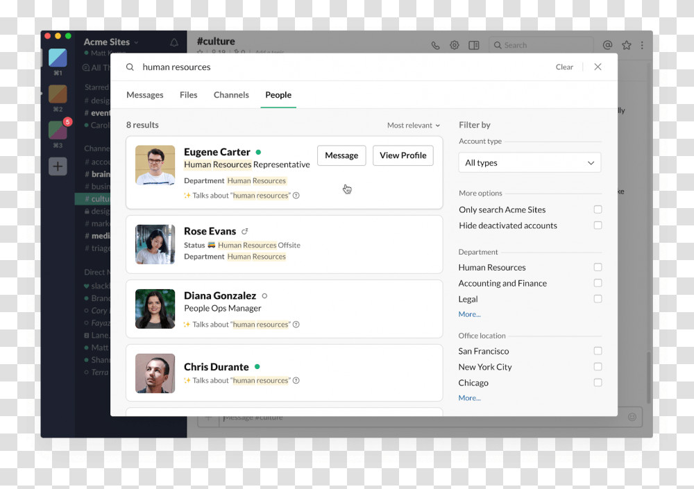 Find Your Coworkers In Slack With People Search Slack Update, Person, Human, Computer Transparent Png