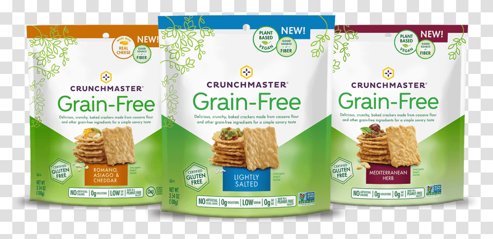 Find Your Goodness Without Grain Crunchmaster Grain Free Crackers, Bread, Food, Flyer, Poster Transparent Png