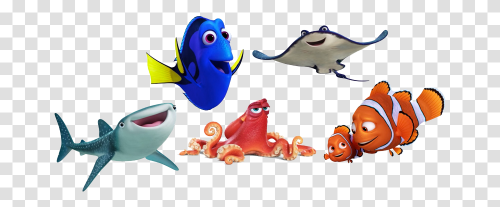 Finding Dory Characters Main Characters In Finding Dory, Sea Life, Animal, Fish, Car Transparent Png