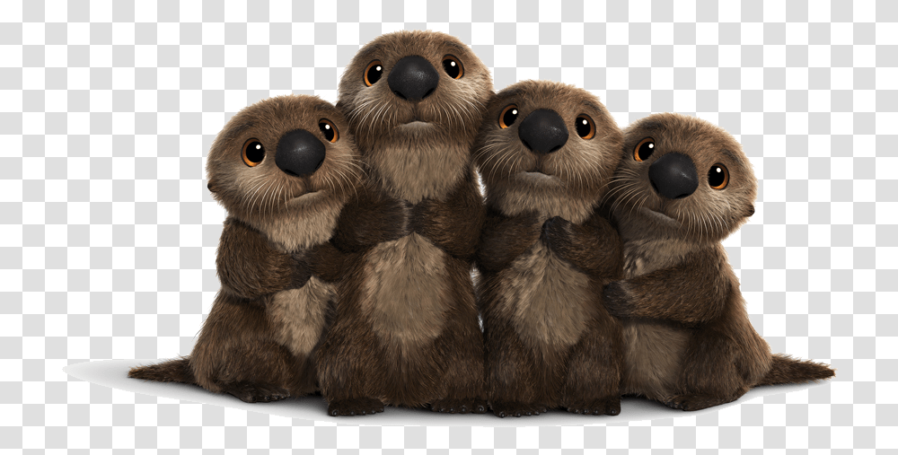 Finding Dory Otters, Mammal, Animal, Wildlife, Wood Transparent Png