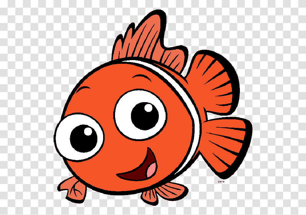 Finding Nemo Drawing Marlin Nemo Drawing, Fish, Animal, Goldfish Transparent Png