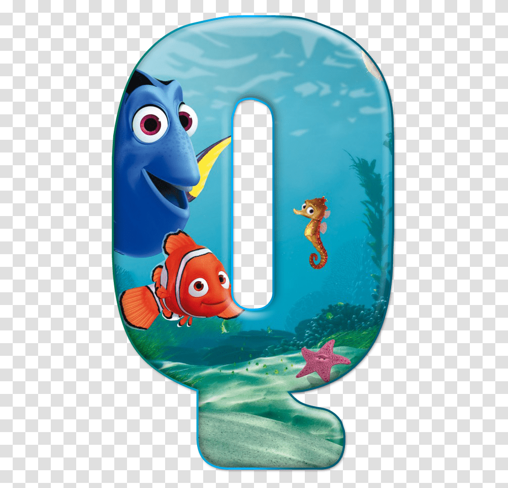 Finding Nemo Letters, Number, Animal Transparent Png