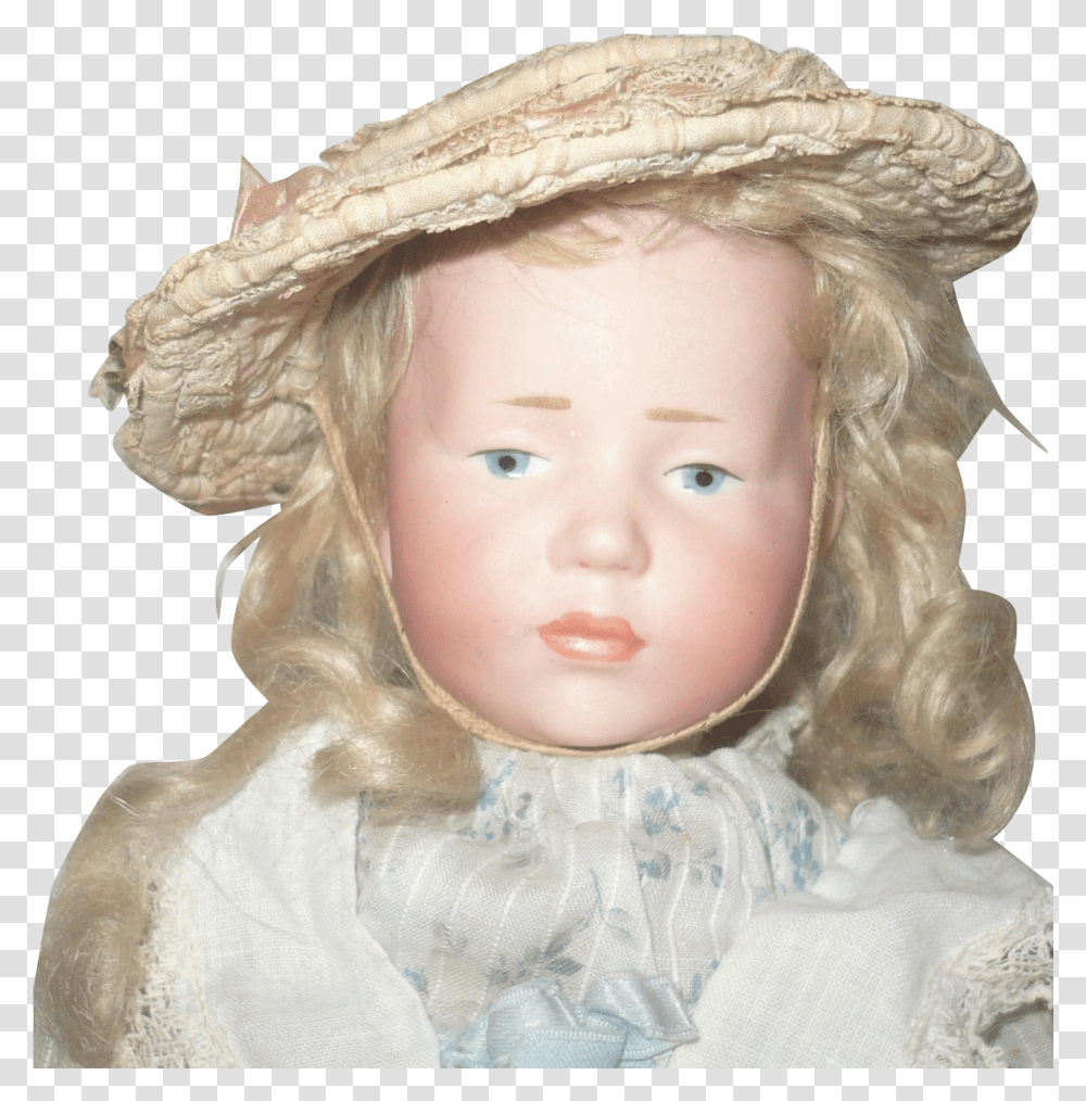 Fine 13 Inch Kammer Reinhardt 101 Marie Character Girl Doll, Apparel, Bonnet, Hat Transparent Png