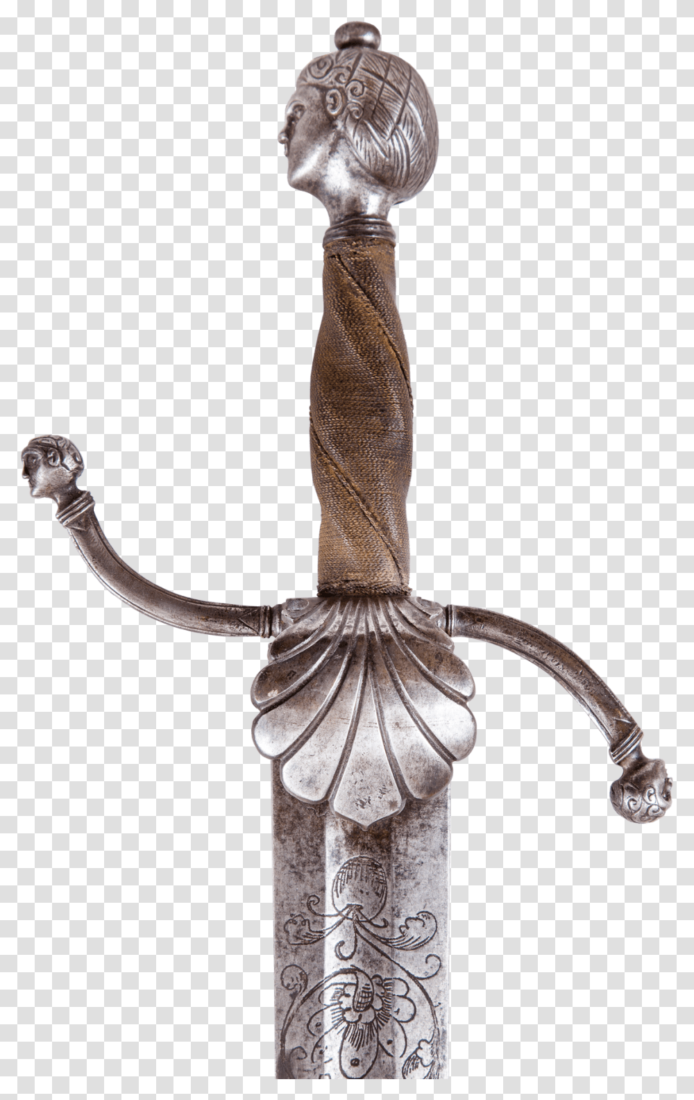 Fine And Rare German Hand And A Half Sword C Sword, Weapon, Weaponry, Blade, Bronze Transparent Png