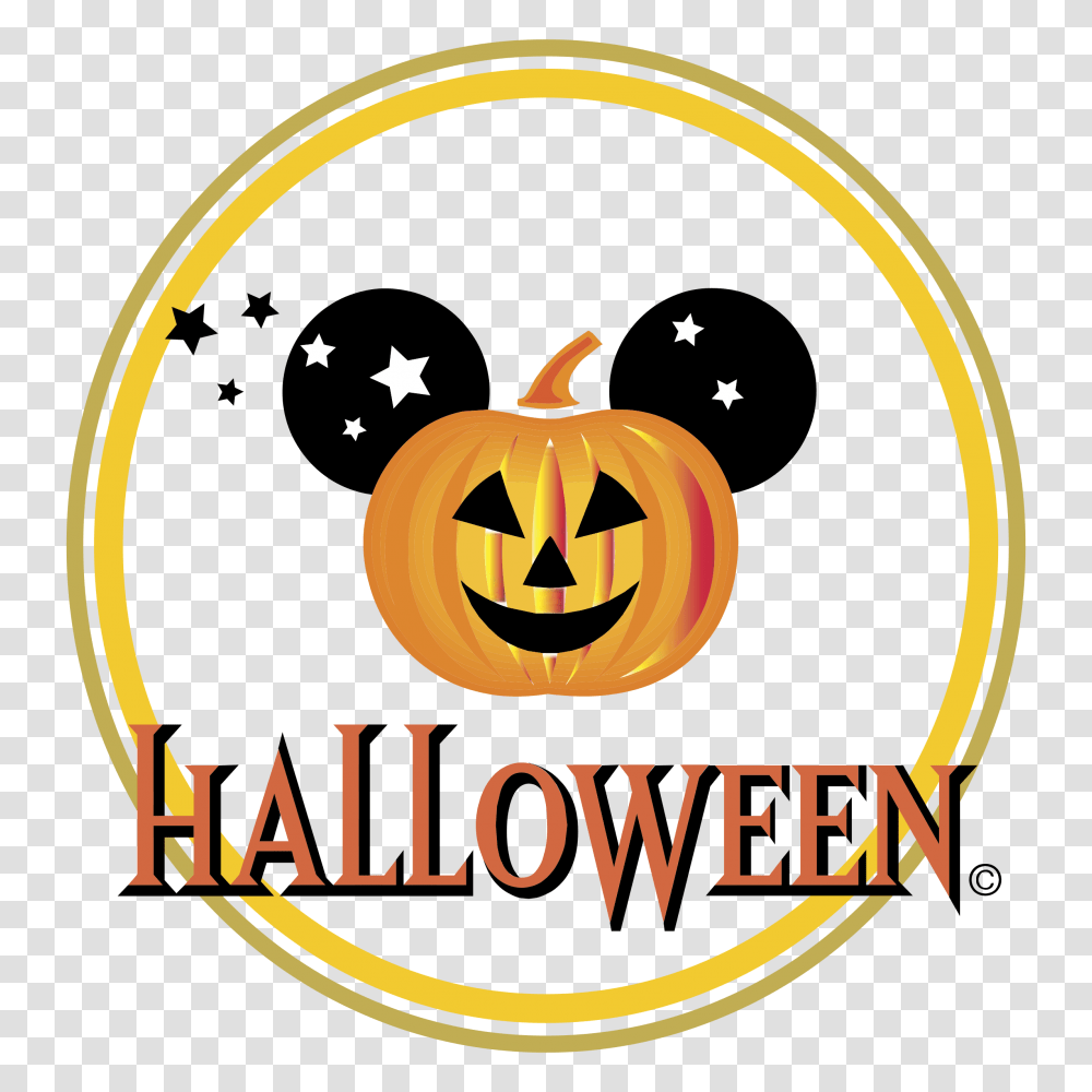 Finest Halloween Logo Design 2019 Halloween Disney Logo, Symbol, Trademark, Plant, Pumpkin Transparent Png