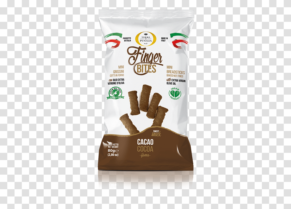 Finger Bites Cacao Amp Cocoa By Terre Di Puglia Mozartkugel, Food, Bag, Powder, Bread Transparent Png