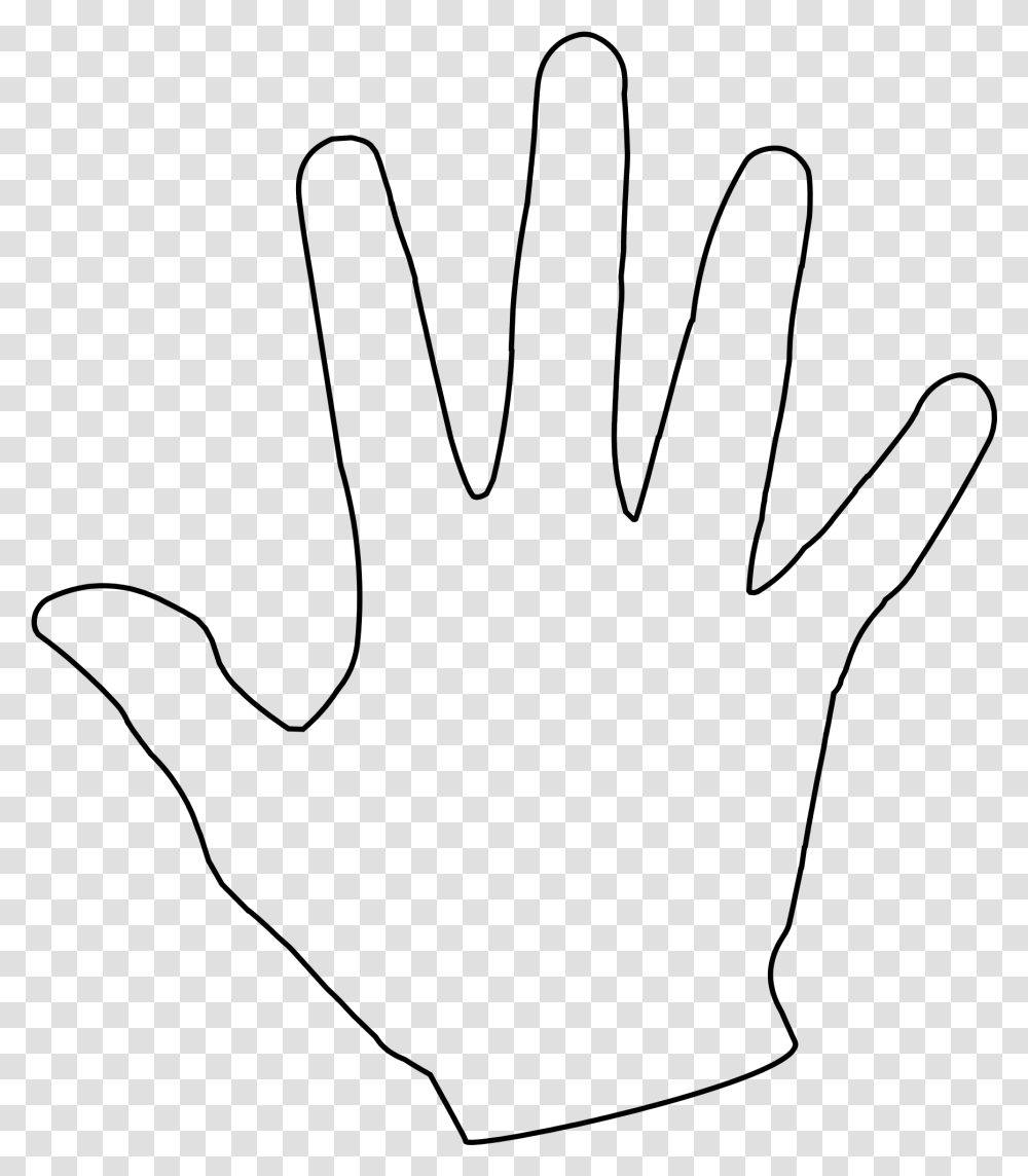 Finger Clipart Back Hand Background Hand Outline, Gray, World Of Warcraft Transparent Png