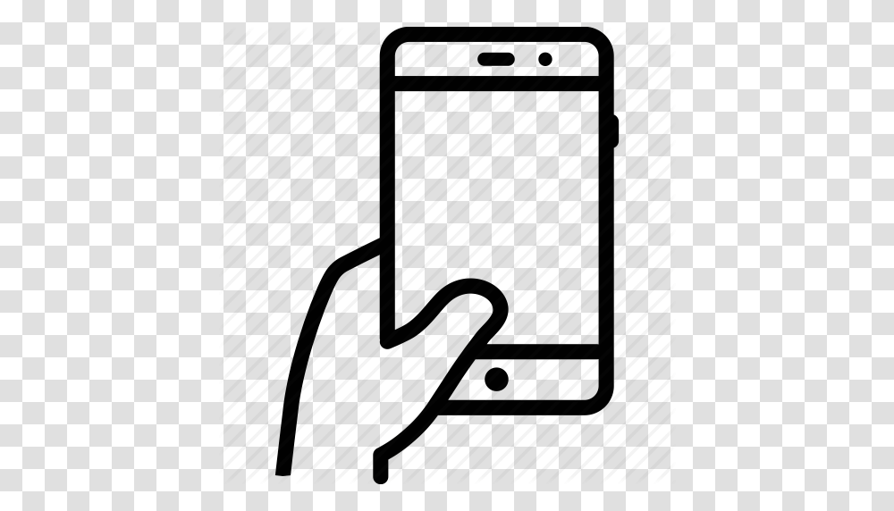 Finger Gesture Hand Holding Moblie Phone Touch Icon, Furniture, Plot, Appliance Transparent Png