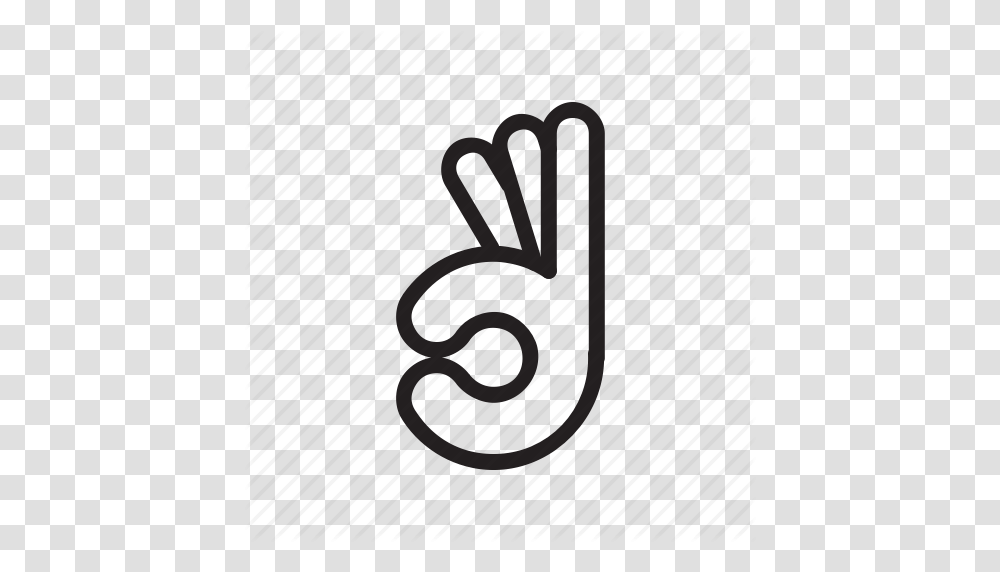 Finger Hand Ok Okay Sign Icon, Number, Appliance Transparent Png