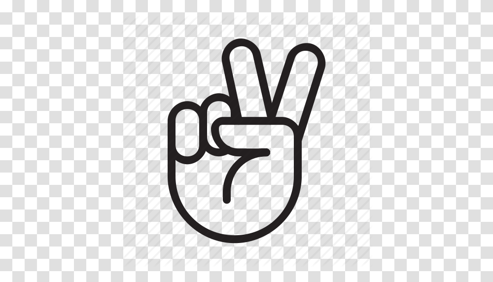 Finger Hand Peace Sign Icon, Chair, Furniture Transparent Png