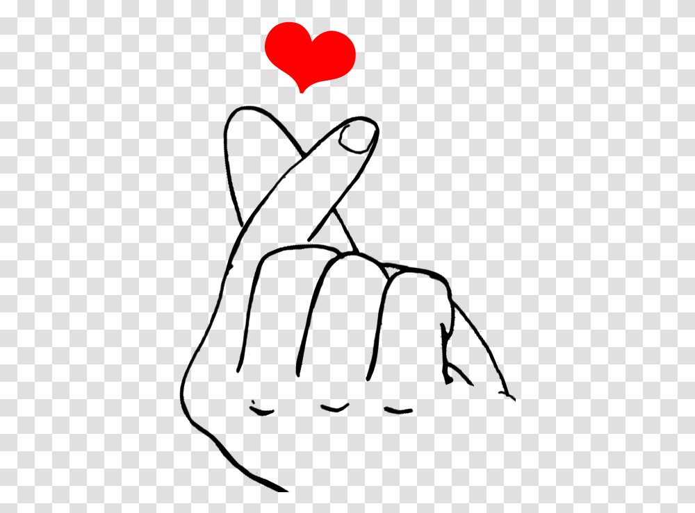 Finger Heart Heart Sign With Fingers, Apparel, Cushion Transparent Png
