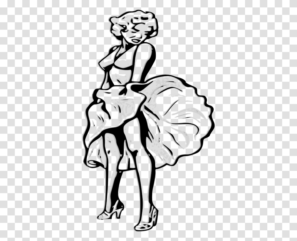 Finger Patrocinador Visual Arts Drawing Cartoon Marilyn Monroe Drawing Easy, Stencil, Label, Knight Transparent Png