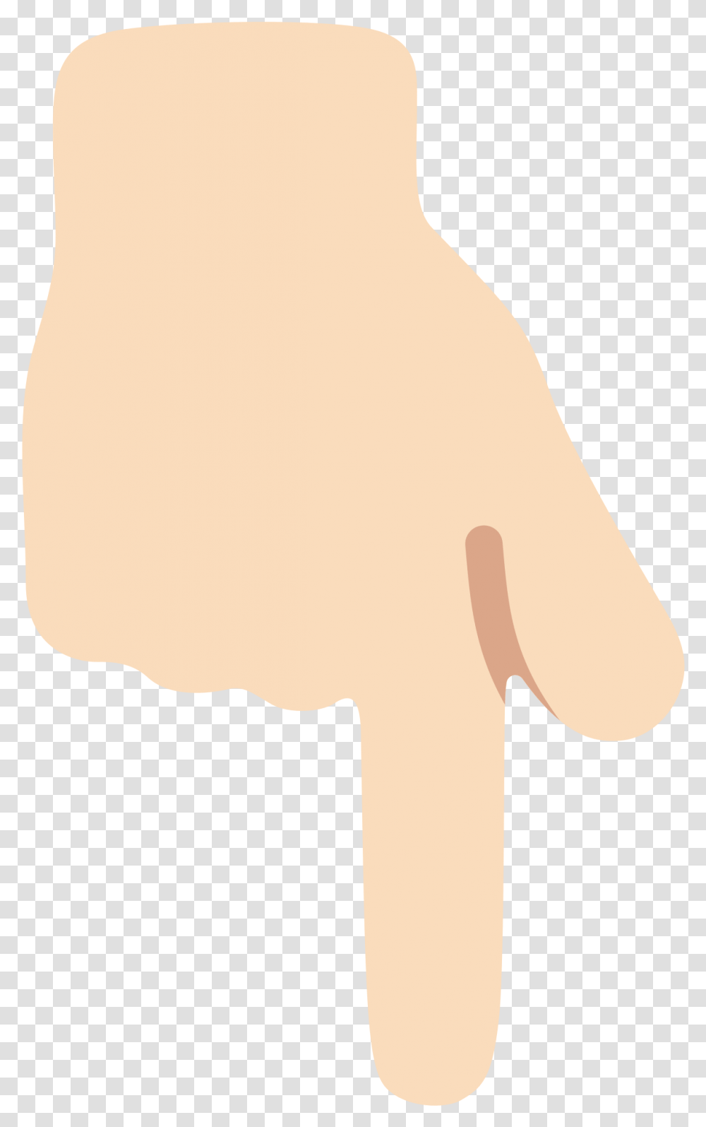 Finger Pointing Down Emoji, Hand, Heel, Arm, Wrist Transparent Png