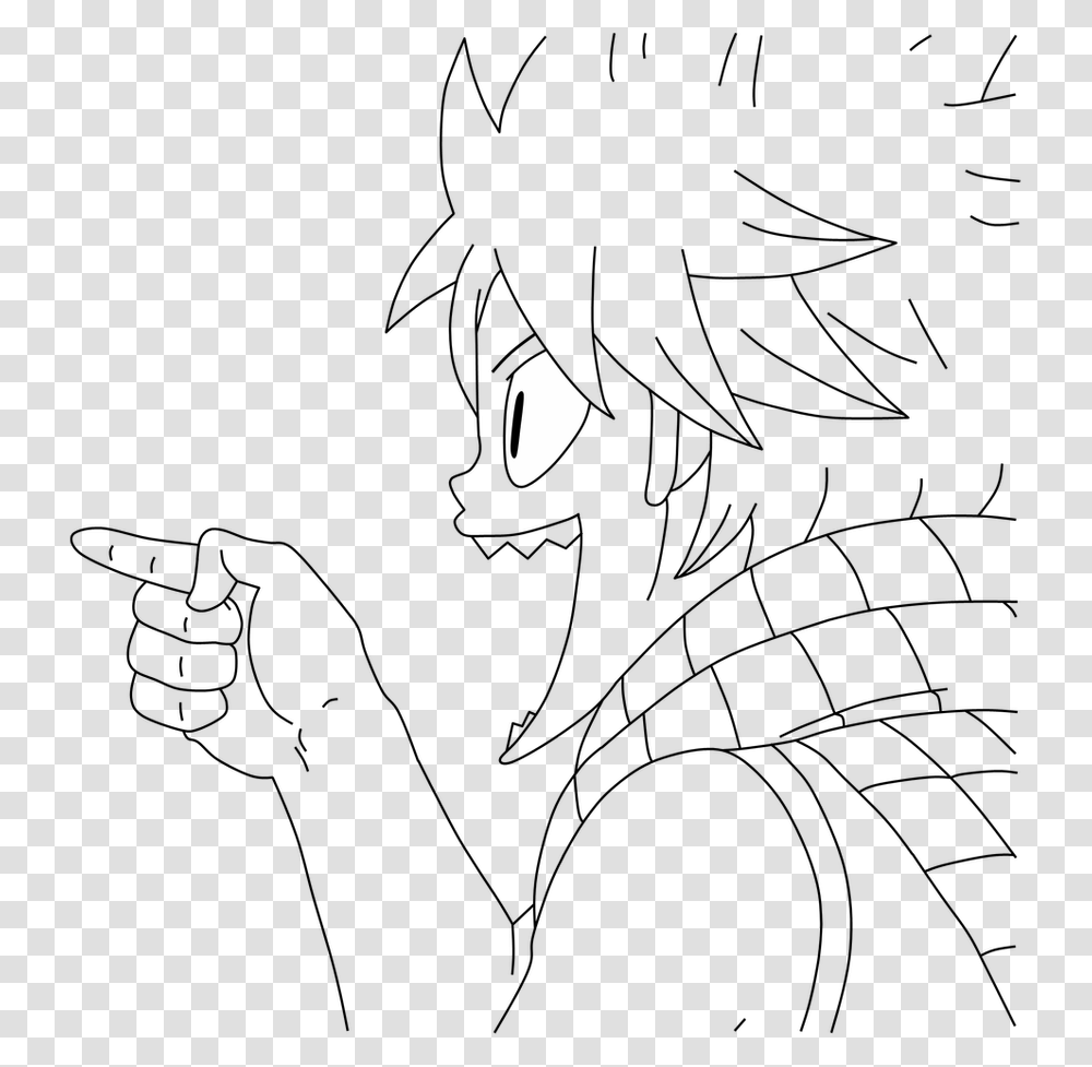 Finger Pointing Down Lineart Natsu Pointing, Moon, Astronomy, Nature, Flare Transparent Png