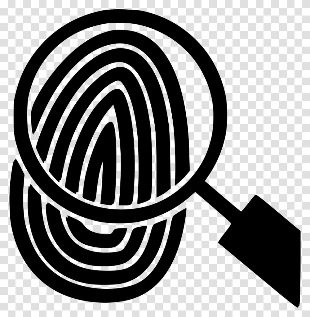 Finger Print Icon, Rug, Magnifying Transparent Png