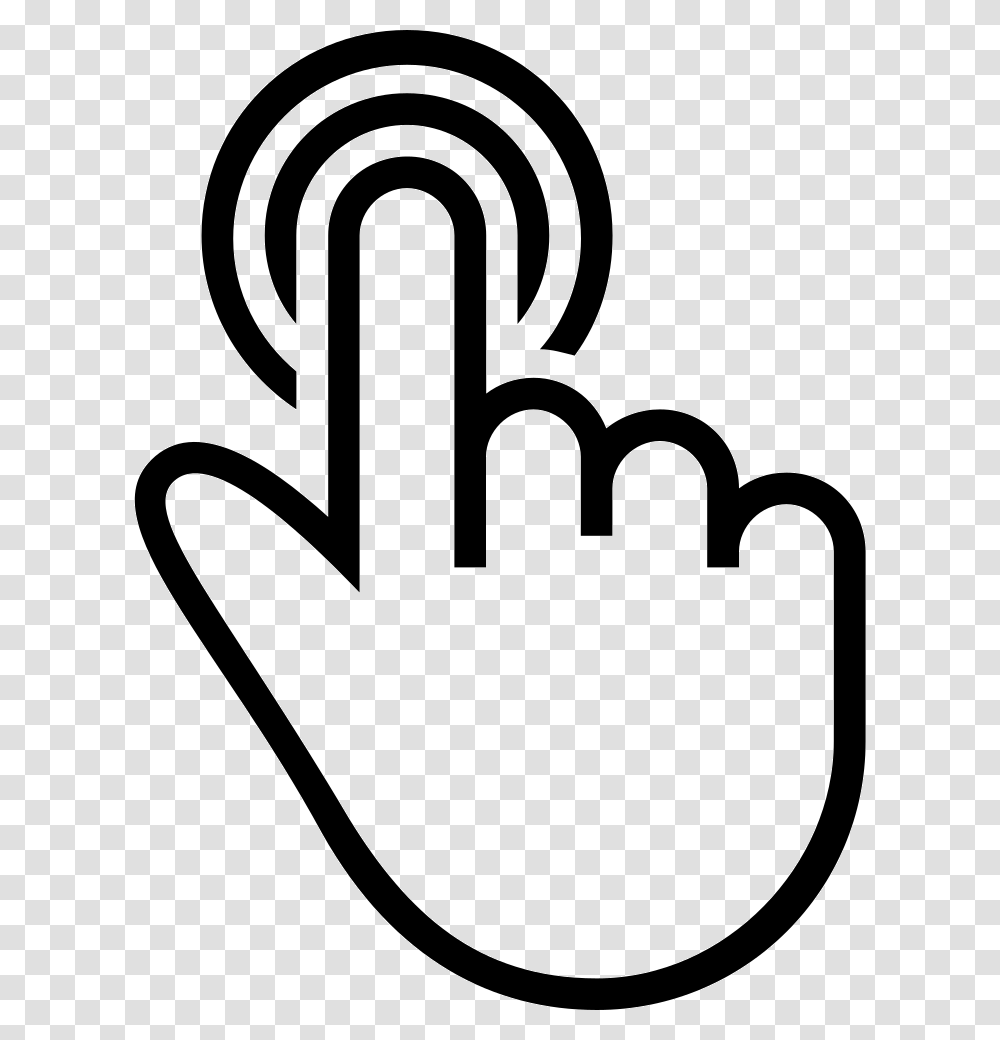 Finger Tap Click Icon, Stencil, Antelope, Mammal, Animal Transparent Png