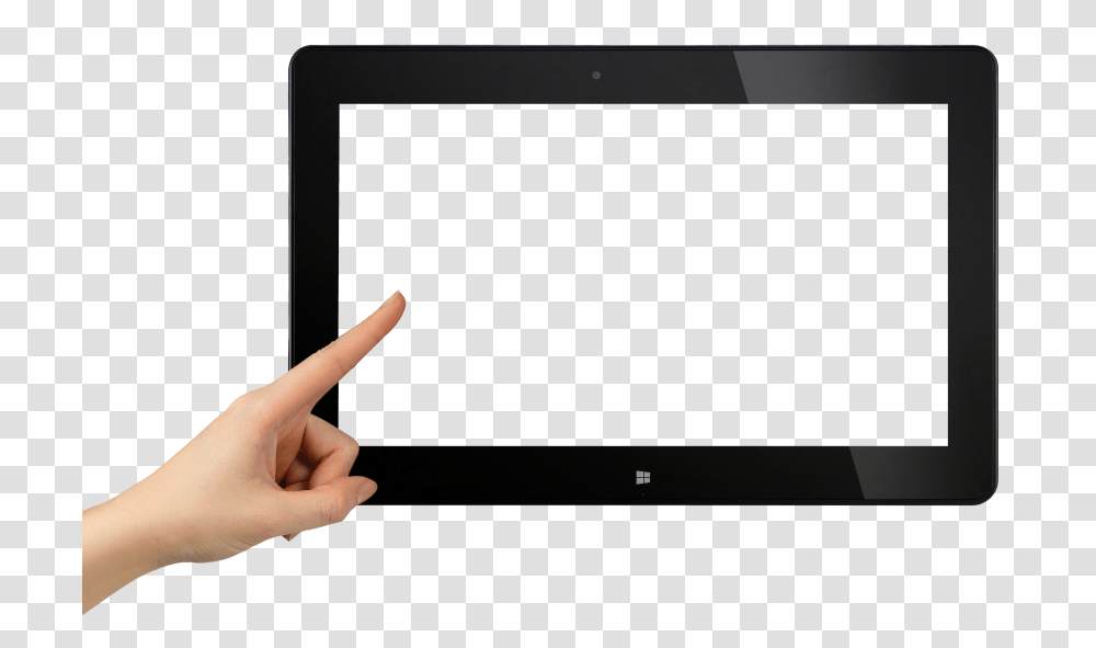 Finger Touch Tablet, Person, Human, Electronics, Monitor Transparent Png