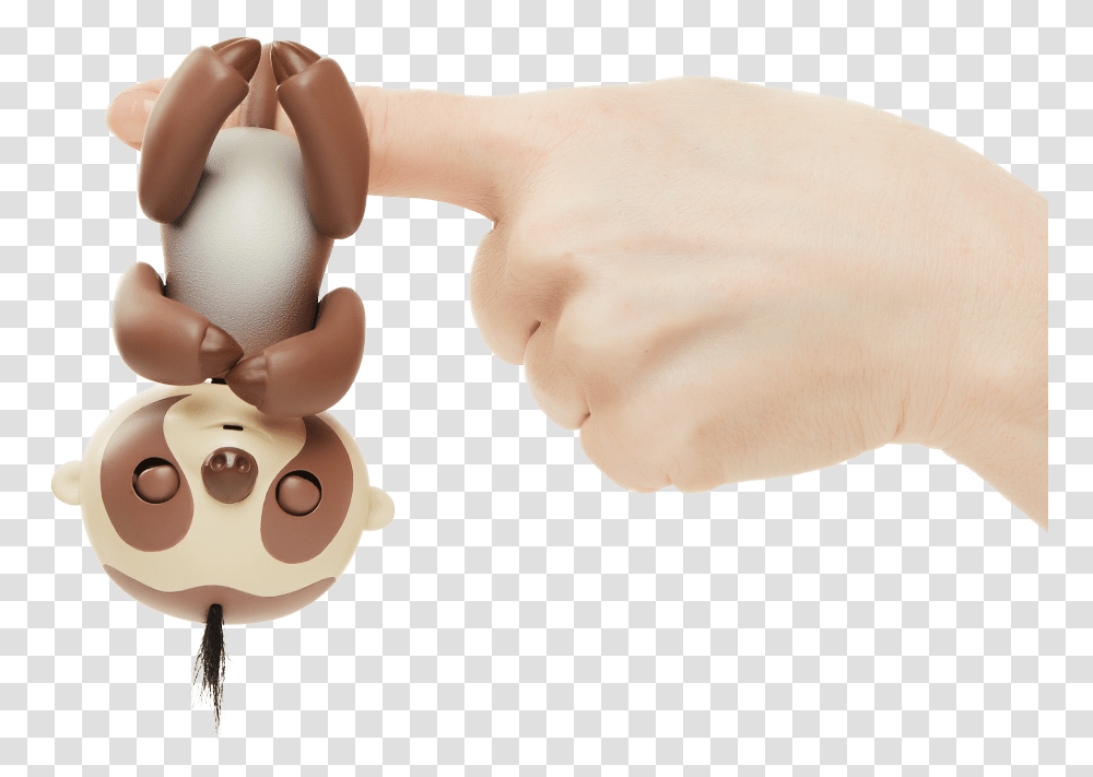 Fingerling Sloth, Person, Human, Hand, Figurine Transparent Png