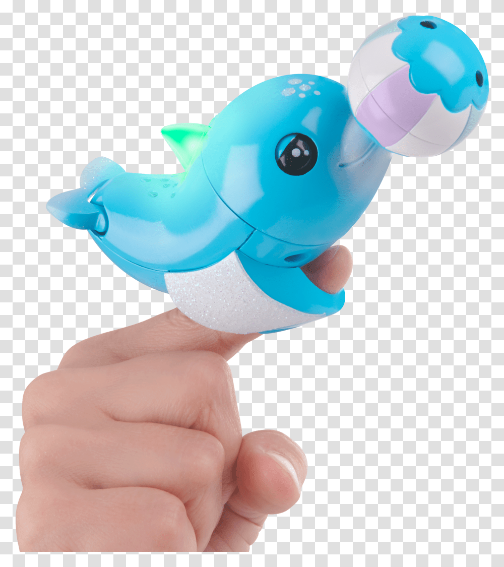 Fingerlings Dolphin Blues, Person, Human, Toy, Rattle Transparent Png